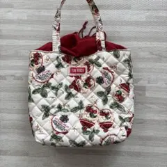 PINK HOUSE リトルスカーレット柄巾着トートバッグ