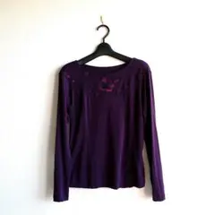 HIROKO BIS 花柄刺繍 カットソー