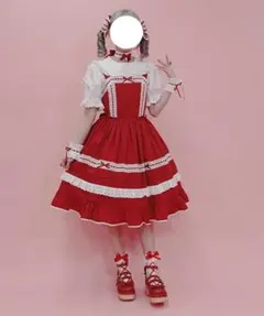 ラブポップギンガムキティ メイド 赤色 Malymoon マリームーン - メルカリ