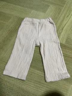 apres les coursホワイト ケーブル編み パンツ