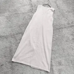 C145【ジーユー】マルチウェイニットワンピース//Vネック/スリット/S