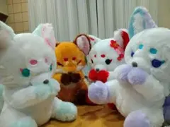 ちょコンと九尾さま　花人形　超BIGぬいぐるみ　全４種セット ちょコンと九尾さま 花人形 ウルトラBIG 全4種 コンプリート - メルカリ