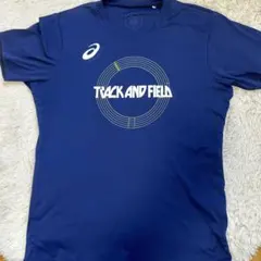 asics 陸上用シャツ ネイビー