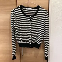 ボーダーカーディガン