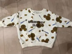 ミッキー　ワッフル柄 トレーナー サイズ90