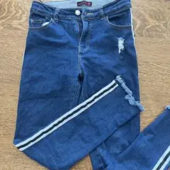 Lovetoxic ダークブルー ロングパンツ