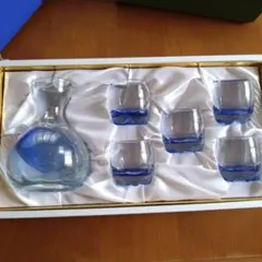 手づくり 涼の宴 酒器セット 徳利 ぐい呑み ガラス