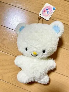 【希少】 キキララ クマ ぬいぐるみ 白 1992年製 リトルツインスターズ - サンリオ レトロ 1992年製 リトルツイン