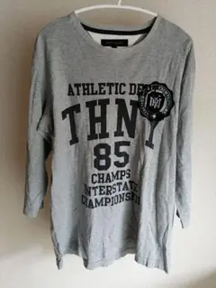 TOMMY HILFIGER グレー 七分袖Tシャツ Lサイズ