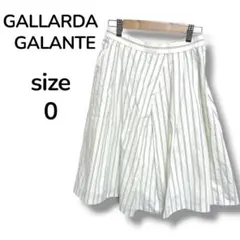 GALLARDA GALANTE 膝丈 フレアスカート ストライプ柄 日本製 Sのサムネイル