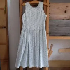 vintage ユーロ？　ノースリーブワンピース　花柄　総柄　ジャスパースカート