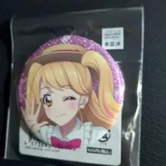 アイカツ！グリッター缶バッジ 夏樹みくる カントリーワンピースver. 1