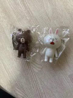 LINE ライン　キャラクター　コニー　ブラウン　キーホルダー　フィギュア