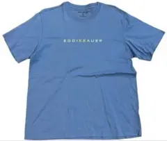 Eddie Bauer 100%コットン Mサイズ 青 Tシャツ