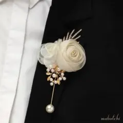 バラ コサージュ ピンブローチ ブートニア 結婚式 入学 卒業 入園 卒園