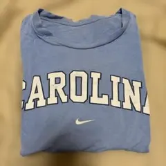 NIKE CAROLINA Tシャツ ライトブルー 古着