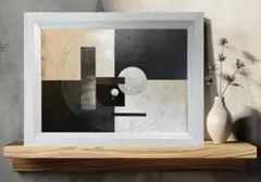 モノクロのデザイン　フレームセット