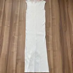 Ray BEAMS High Basic リブ ノースリーブ ドレス