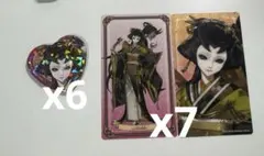 IdentityV オンリーショップ　第五人格　缶バッジ　クリアカード　芸者