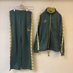 Tsuyoshi010様hummelグリーン緑刺繍金トラックジャケットジャージ