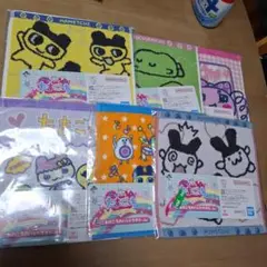 たまごっち 一番くじ　E賞 あのころのハンドタオル　6枚セット