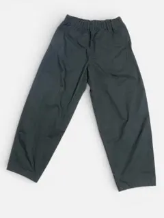 GU ダークグレー ワイドパンツ ゴムウエスト