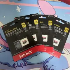 SanDisk Extreme PRO 128GB microSDXCx4枚