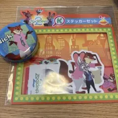 Zootopia2ステッカーセットとプチキャン缶