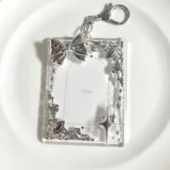no.110 トレカケース　トレカキーホルダー　レジンデコ　y2k バレエコア