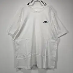 NIKE　Tシャツ　XXL　ビッグサイズ　シンプル　刺繍　ロゴ　ホワイト　古着