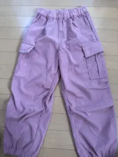 コーデュロイ カーゴパンツ ピンク　140