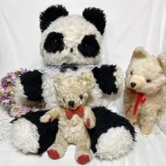 ❤️特大❤️ ペディグリー　アンティークパンダ　アンティークベア　ビンテージのサムネイル