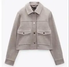 ZARA ソフトジップアップ　ジャケット