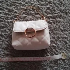 ホワイト キルティング バッグ　エコバッグ