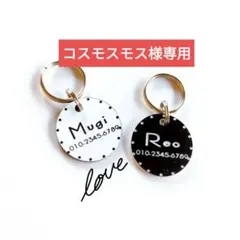 ᕷローマ字限定迷子札⋆͛軽量アクリルプレート／ペット用ネームタグ／名入れオーダー