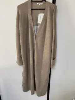 NATURAL BEAUTY BASIC ベージュ ロングカーディガン M