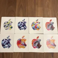 Appleロゴ ステッカーセット 8枚