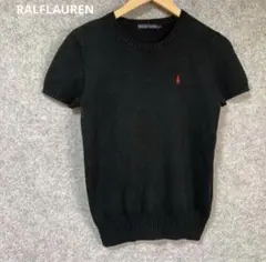 RALPH LAUREN ブラック ニット Tシャツ