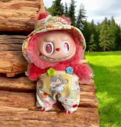 ラブブ LABUBUㅤぬい服 ぬい活 着せ替えㅤハロウィン 衣装 ねこ サロペ