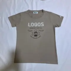 LOGOS ロゴス 半袖Tシャツ ベージュ ランタンロゴのサムネイル