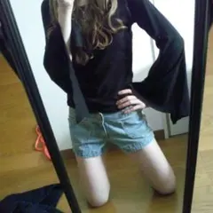 未使用！sheinarシェイナーデニムパンツ ショートパンM