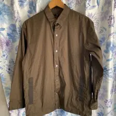 UNIQLO＋J ブラウン ボタンアップシャツ S