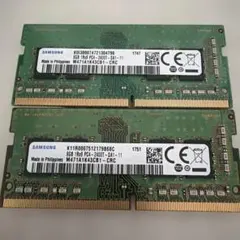 SAMSUNG ノートPC用メモリ 8GB 2枚セット PC4-2400Tのサムネイル