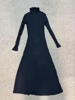 Zara ザラ　リブニットロングワンピース