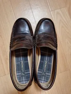 CONOMi ブラウンレザー ローファー　24センチ