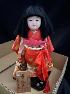 【松乾斎東光作】市松人形 女の子 アンティークドール 約54cm 木札付き 2026年最新】市松人形 松乾斎東光作の人気アイテム - メルカリ