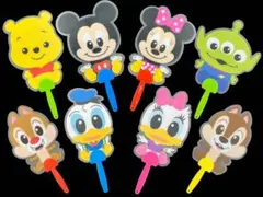 ディズニーキャラクターうちわ　８個セット