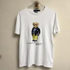 現行タグ ポロ ラルフローレン ポロベア プリント Tシャツ ホワイト系 M