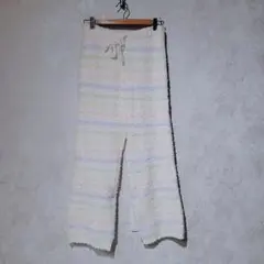 ☆お値下げ中☆ 未使用品　エメフィール　ボーダー　パンツ　もこもこ　ルームウェア