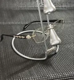 INI 西洸人 着用モデル リムレスメガネ ブラック×シルバー 3house